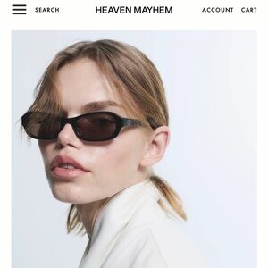 Heaven Mayhem MARGAUX
 Black Sunglasses
